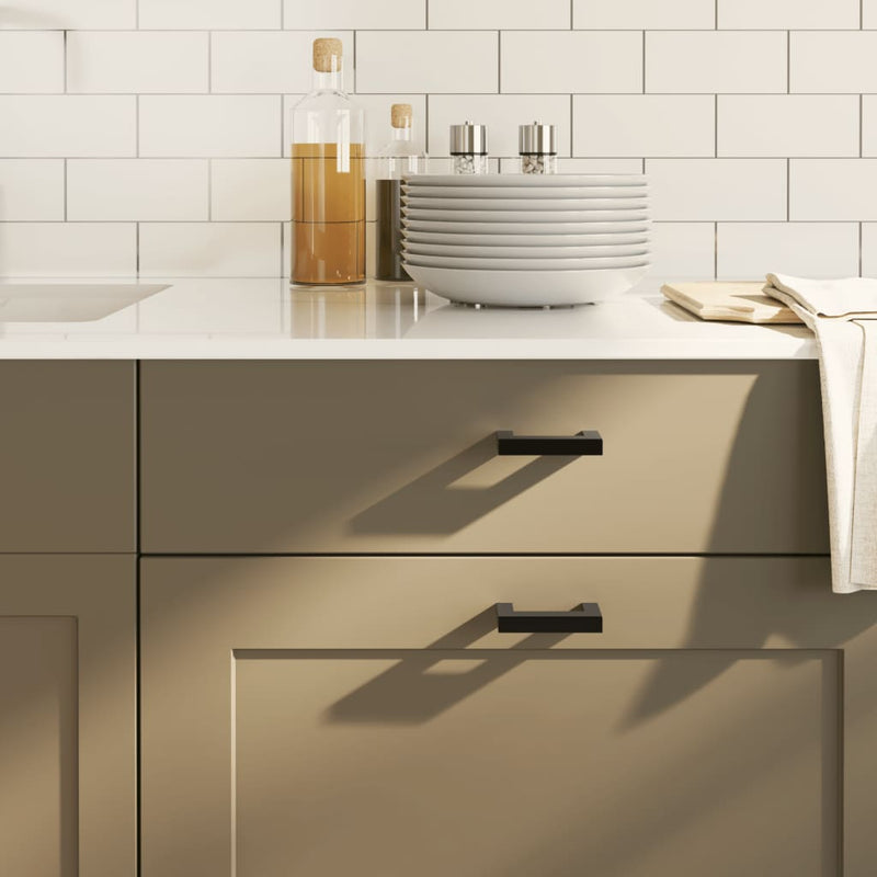 Load image into Gallery viewer, Vidaxl handvatten 20 st 64 mm roestvrij staal zwart
