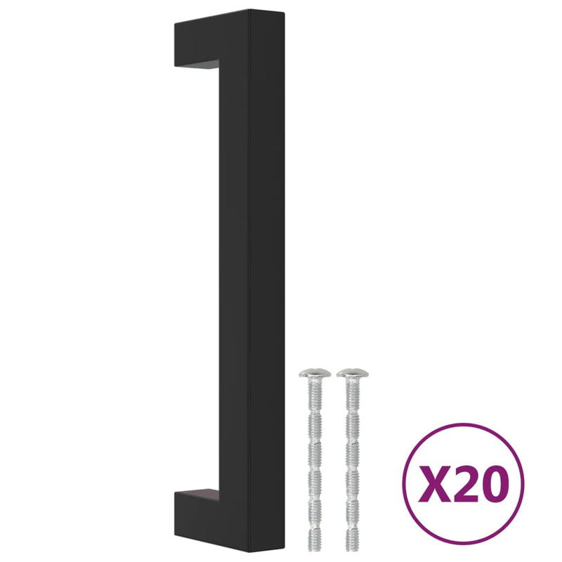 Load image into Gallery viewer, Vidaxl handvatten 20 st 128 mm roestvrij staal zwart
