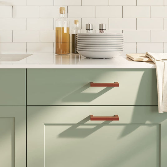 Vidaxl handvatten 20 st 96 mm roestvrij staal bronskleurig