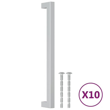 Vidaxl handvatten 10 st 224 mm roestvrij staal zilverkleurig