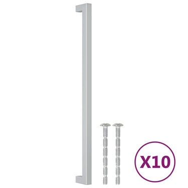 Vidaxl handvatten 10 st 320 mm roestvrij staal zilverkleurig
