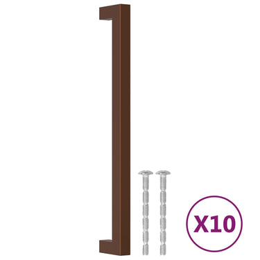 Vidaxl handvatten 10 st 224 mm roestvrij staal bronskleurig