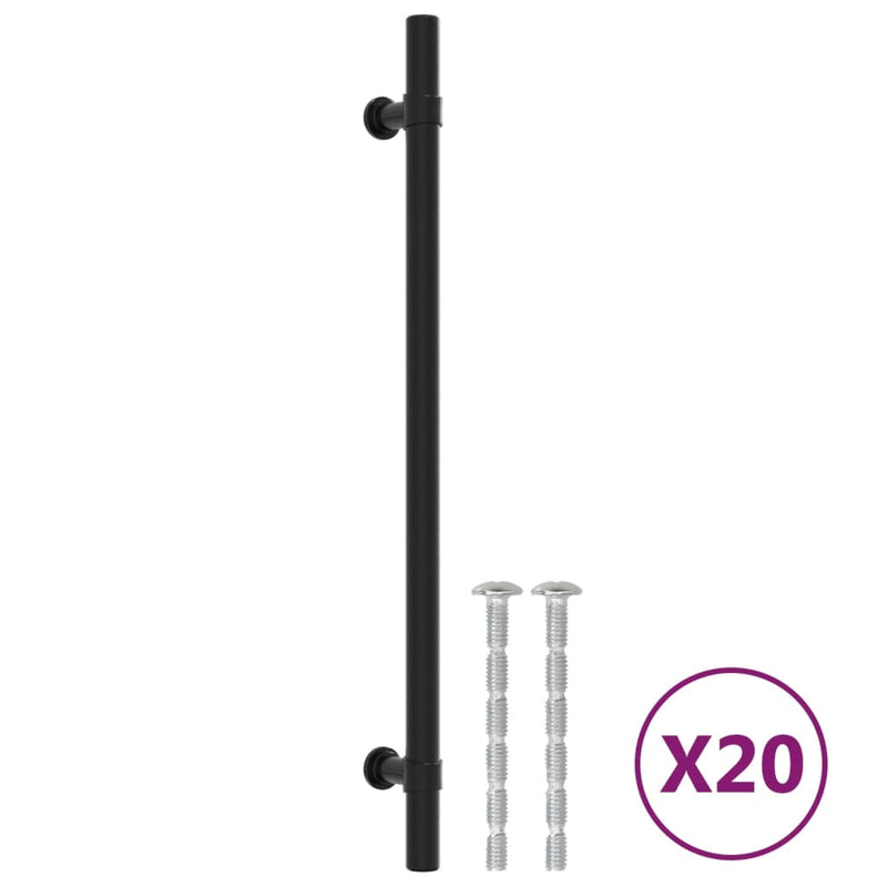 Load image into Gallery viewer, Vidaxl handvatten 20 st 224 mm roestvrij staal zwart
