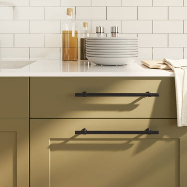 Vidaxl handvatten 20 st 224 mm roestvrij staal zwart