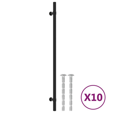 Vidaxl handvatten 10 st 320 mm roestvrij staal zwart