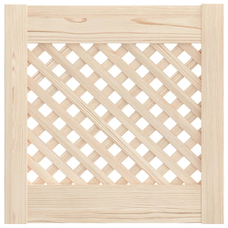 Load image into Gallery viewer, Vidaxl kastdeuren met latwerk 2 st 39,5x39,5 cm massief grenenhout

