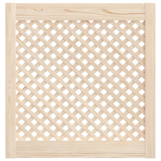 Vidaxl kastdeuren met latwerk 2 st 59,5x61,5 cm massief grenenhout