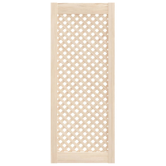 Vidaxl kastdeuren met latwerk 2 st 39,5x99 cm massief grenenhout