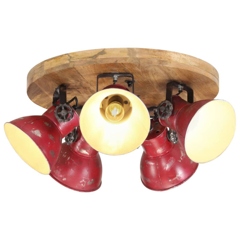 Load image into Gallery viewer, Vidaxl plafondlamp 25 w e27 50x50x25 cm verweerd rood
