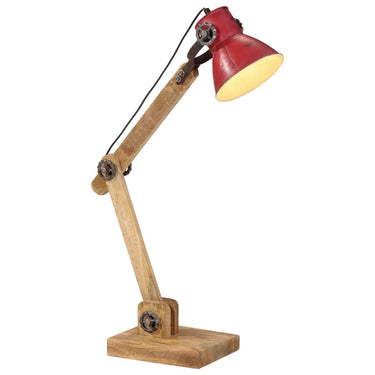 Vidaxl bureaulamp 25 w e27 23x18x96 cm verweerd rood