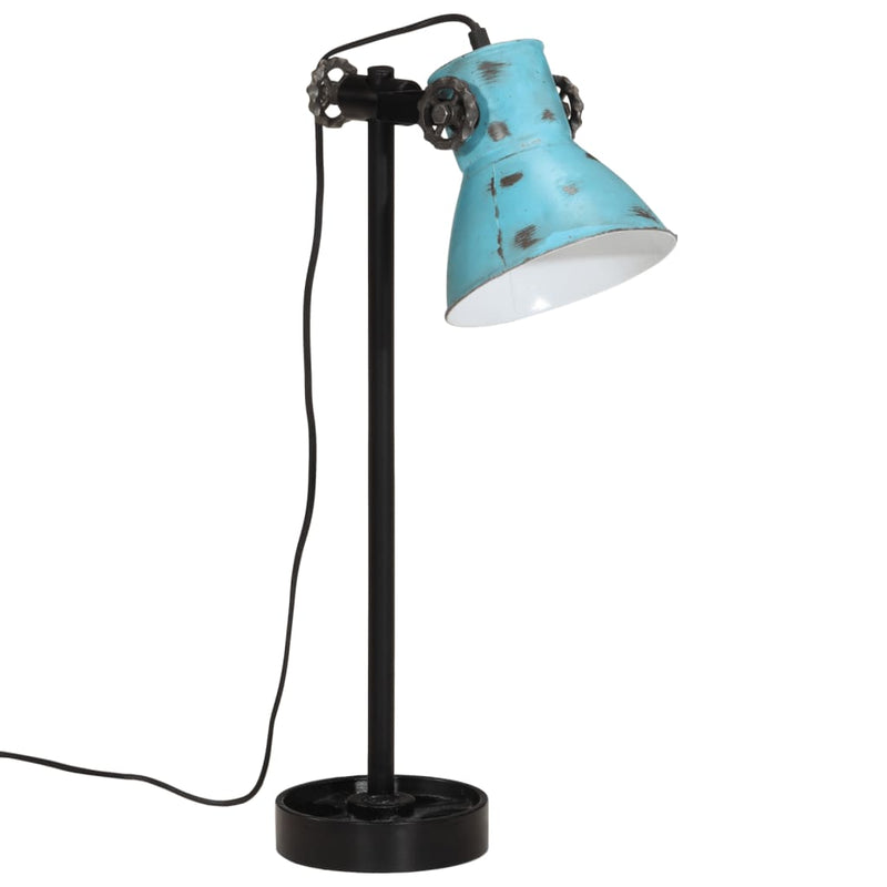 Load image into Gallery viewer, Vidaxl bureaulamp 25 w e27 15x15x55 cm verweerd blauw
