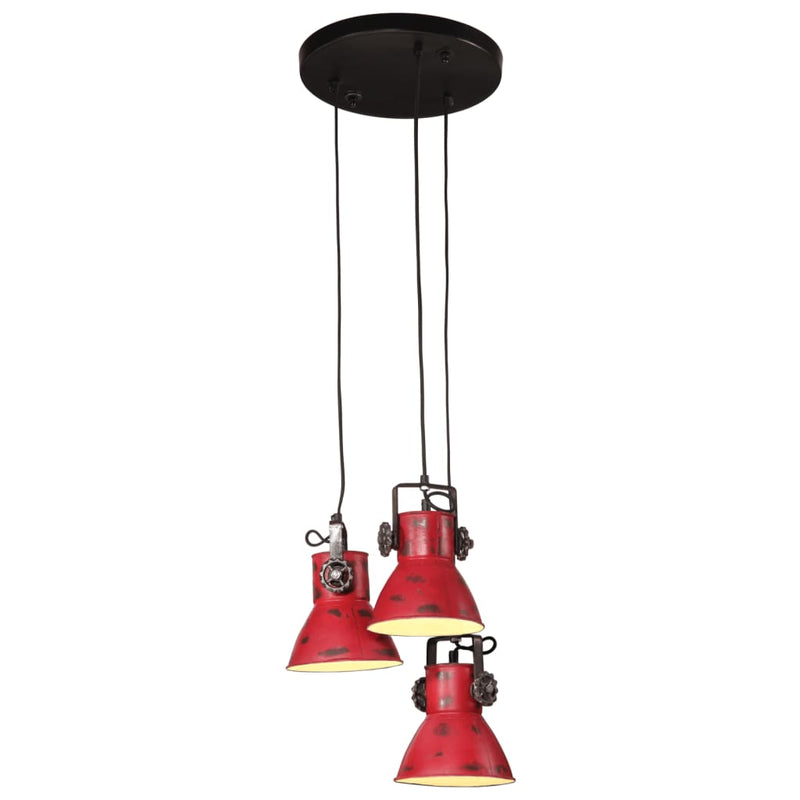 Load image into Gallery viewer, Vidaxl hanglamp 25 w e27 30x30x100 cm verweerd rood
