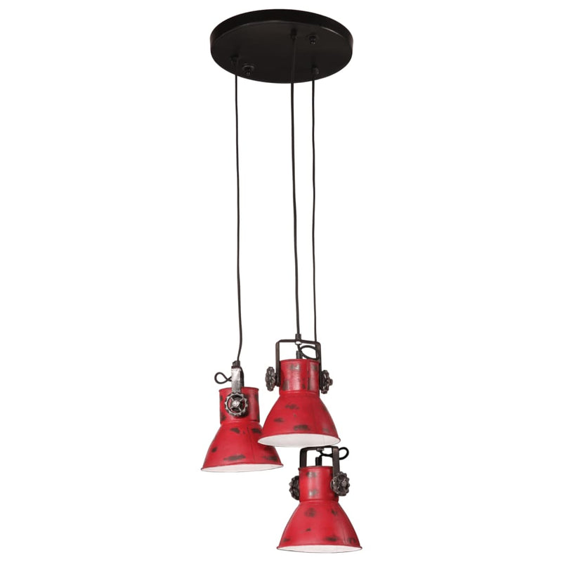 Load image into Gallery viewer, Vidaxl hanglamp 25 w e27 30x30x100 cm verweerd rood
