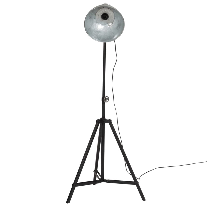 Load image into Gallery viewer, Vidaxl vloerlamp 25 w e27 61x61x90 150 cm vintage zilverkleurig
