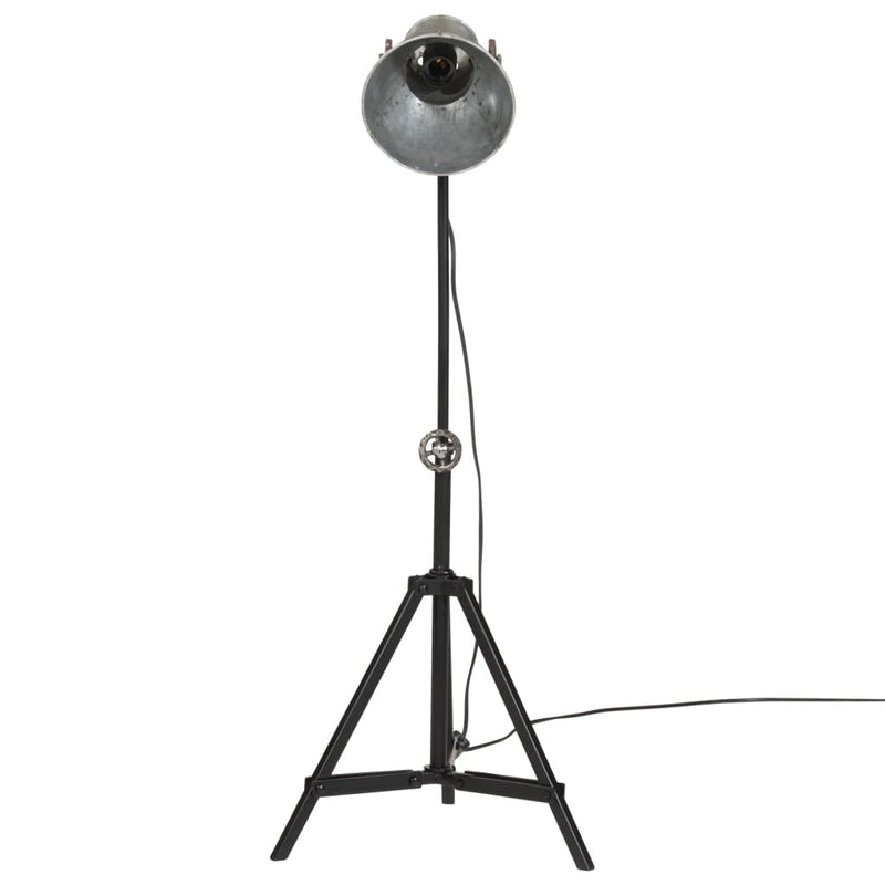 Load image into Gallery viewer, Vidaxl vloerlamp 25 w e27 35x35x65 95 cm vintage zilverkleurig
