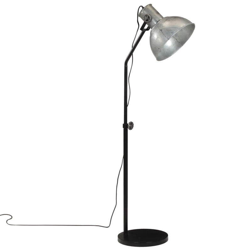 Load image into Gallery viewer, Vidaxl vloerlamp 25 w e27 30x30x90-150 cm vintage zilverkleurig
