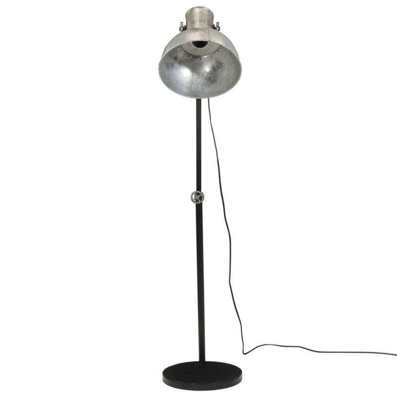Load image into Gallery viewer, Vidaxl vloerlamp 25 w e27 30x30x90-150 cm vintage zilverkleurig
