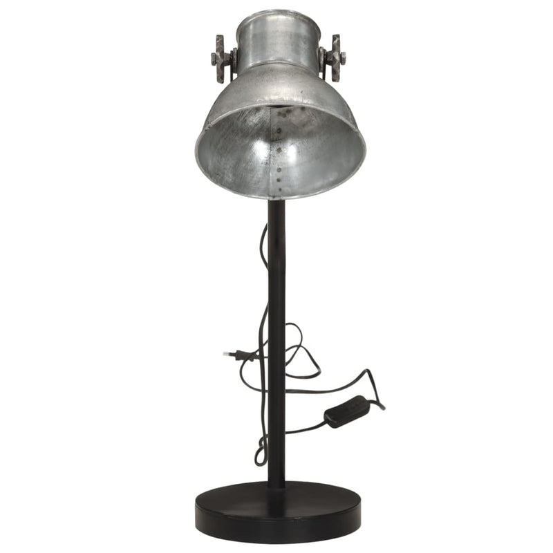 Load image into Gallery viewer, Vidaxl bureaulamp 25 w e27 17x17x60 cm vintage zilverkleurig
