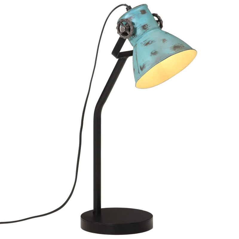 Load image into Gallery viewer, Vidaxl bureaulamp 25 w e27 17x17x60 cm verweerd blauw
