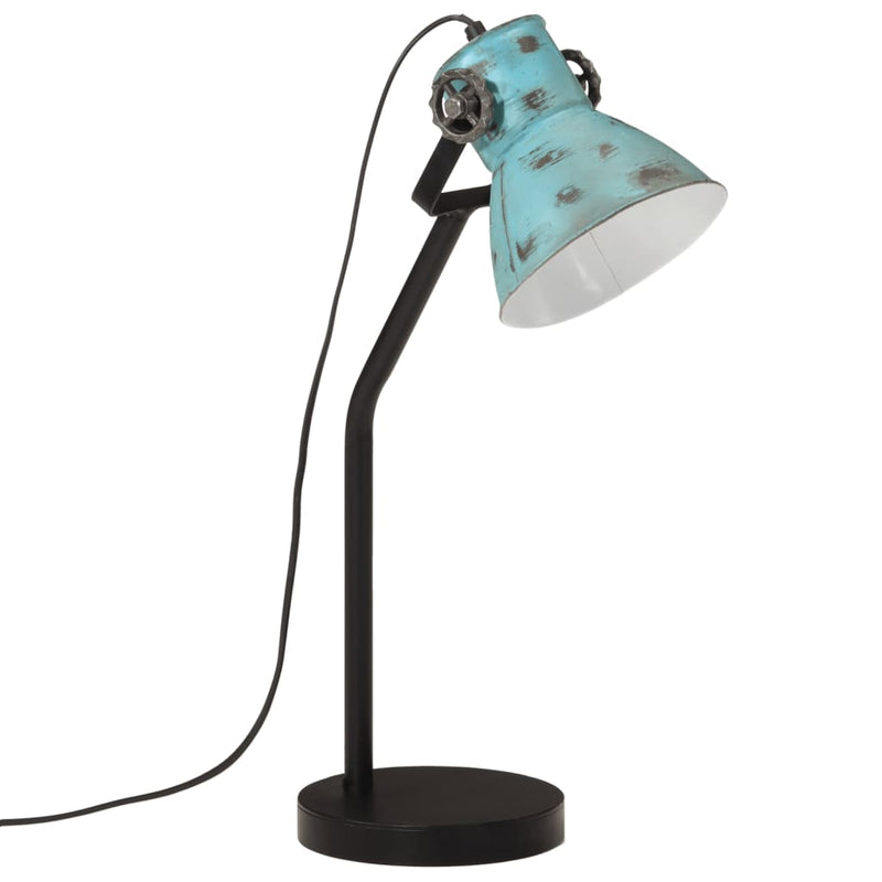 Load image into Gallery viewer, Vidaxl bureaulamp 25 w e27 17x17x60 cm verweerd blauw
