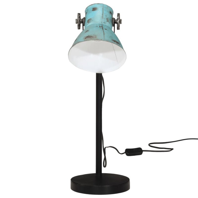 Load image into Gallery viewer, Vidaxl bureaulamp 25 w e27 17x17x60 cm verweerd blauw

