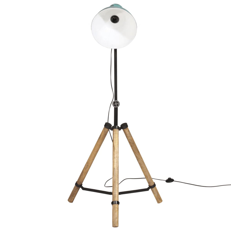 Load image into Gallery viewer, Vidaxl vloerlamp 25 w e27 75x75x90-150 cm verweerd blauw
