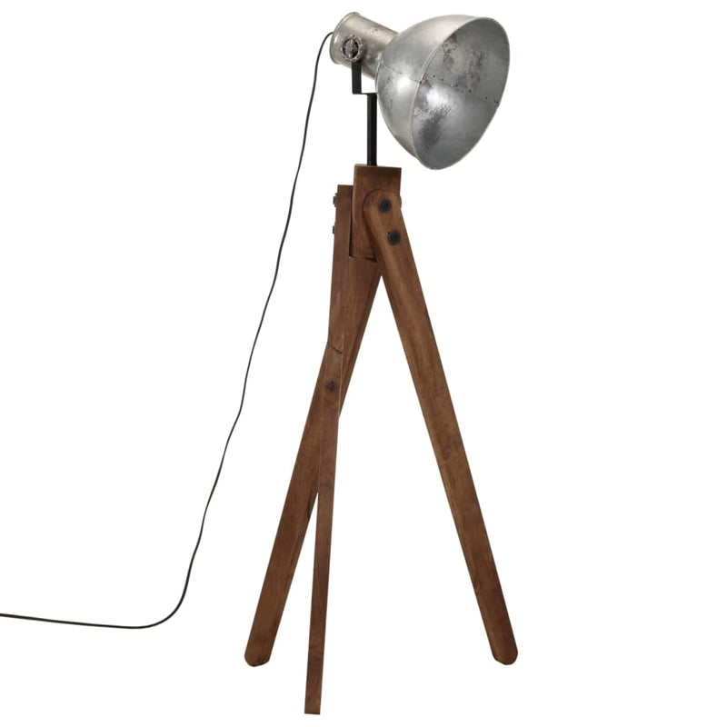 Load image into Gallery viewer, Vidaxl vloerlamp 25 w e27 45x45x120 cm vintage zilverkleurig
