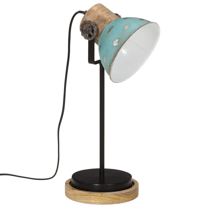 Load image into Gallery viewer, Vidaxl bureaulamp 25 w e27 17x17x50 cm verweerd blauw
