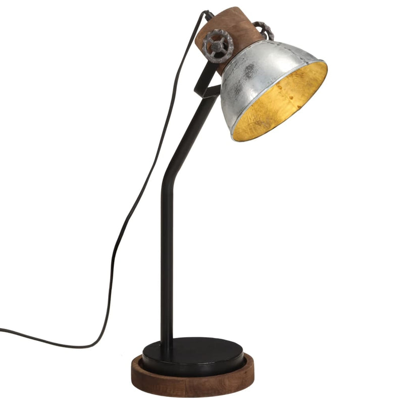 Load image into Gallery viewer, Vidaxl bureaulamp 25 w e27 18x18x60 cm vintage zilverkleurig
