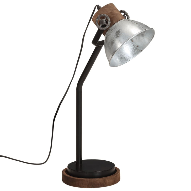 Load image into Gallery viewer, Vidaxl bureaulamp 25 w e27 18x18x60 cm vintage zilverkleurig
