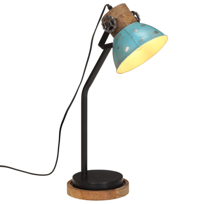 Load image into Gallery viewer, Vidaxl bureaulamp 25 w e27 18x18x60 cm verweerd blauw

