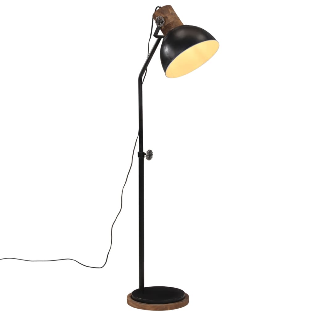 Vidaxl vloerlamp 25 w e27 30x30x100-150 cm zwart