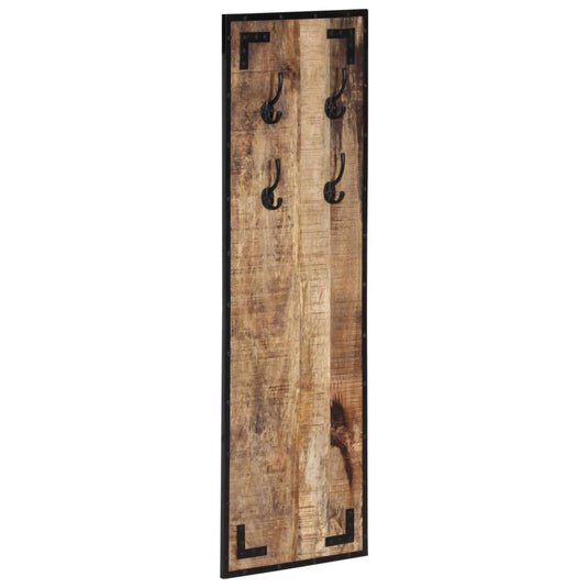 Vidaxl kapstok 35x8x110 cm massief ruw mangohout