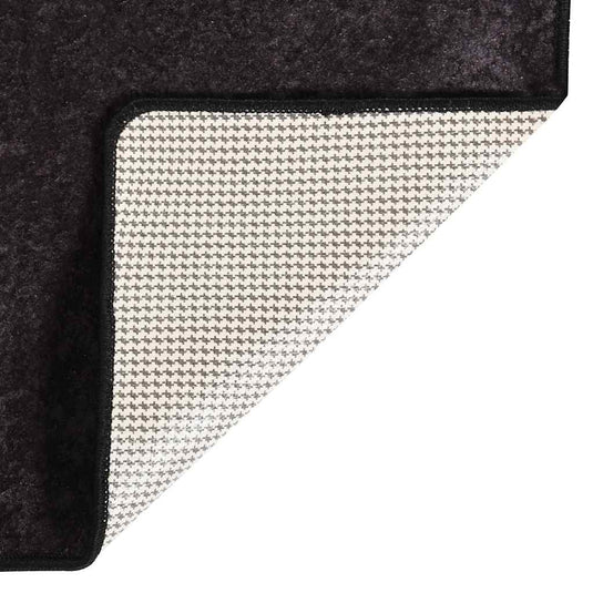 Vidaxl vloerkleed wasbaar anti-slip 120x170 cm antracietkleurig