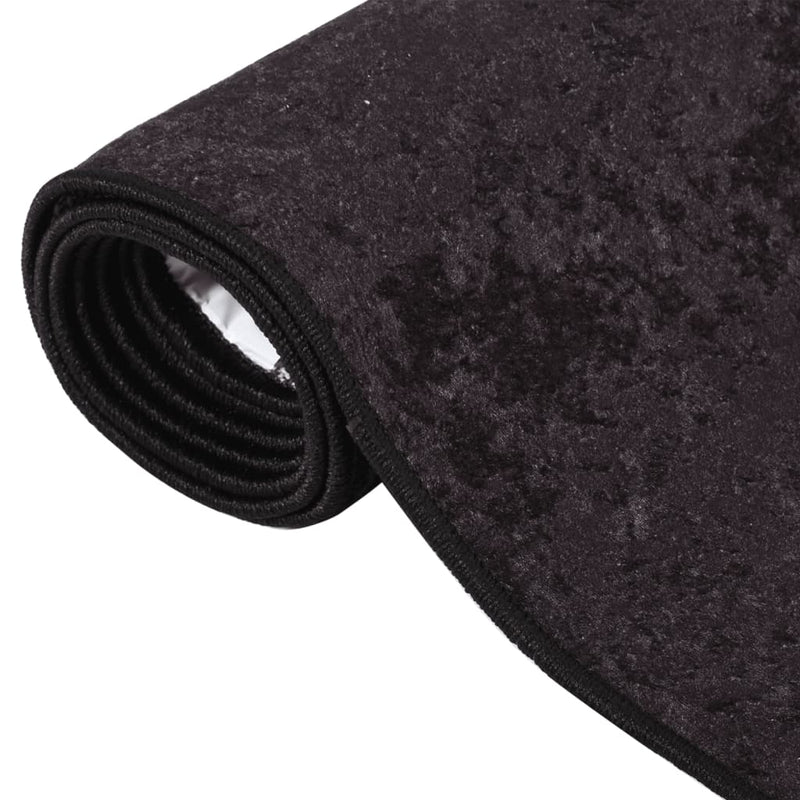 Load image into Gallery viewer, Vidaxl vloerkleed wasbaar anti-slip 150x230 cm antracietkleurig
