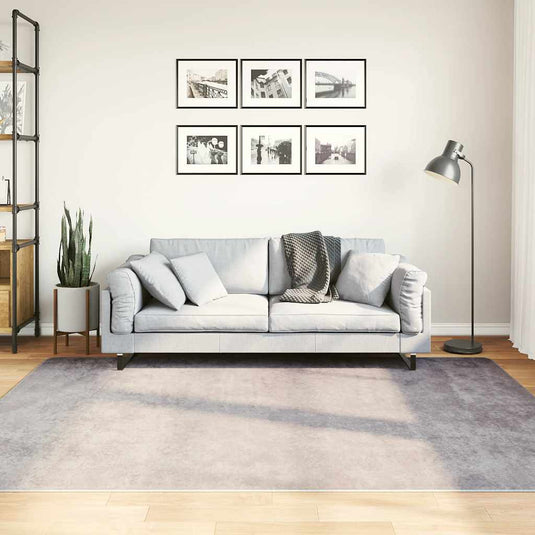 Vidaxl vloerkleed wasbaar anti-slip 150x230 cm grijs