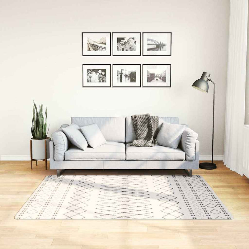 Load image into Gallery viewer, Vidaxl vloerkleed wasbaar anti-slip 120x170 cm zwart en wit

