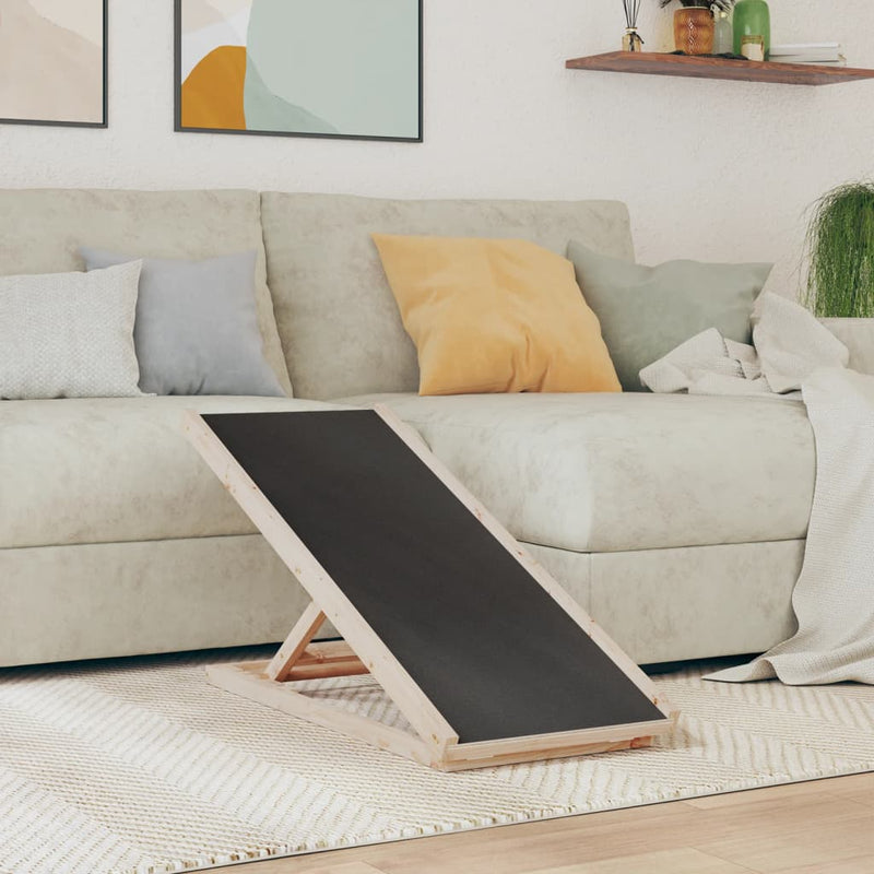 Load image into Gallery viewer, Vidaxl hondenloopplank 100x40 cm massief vurenhout grijs
