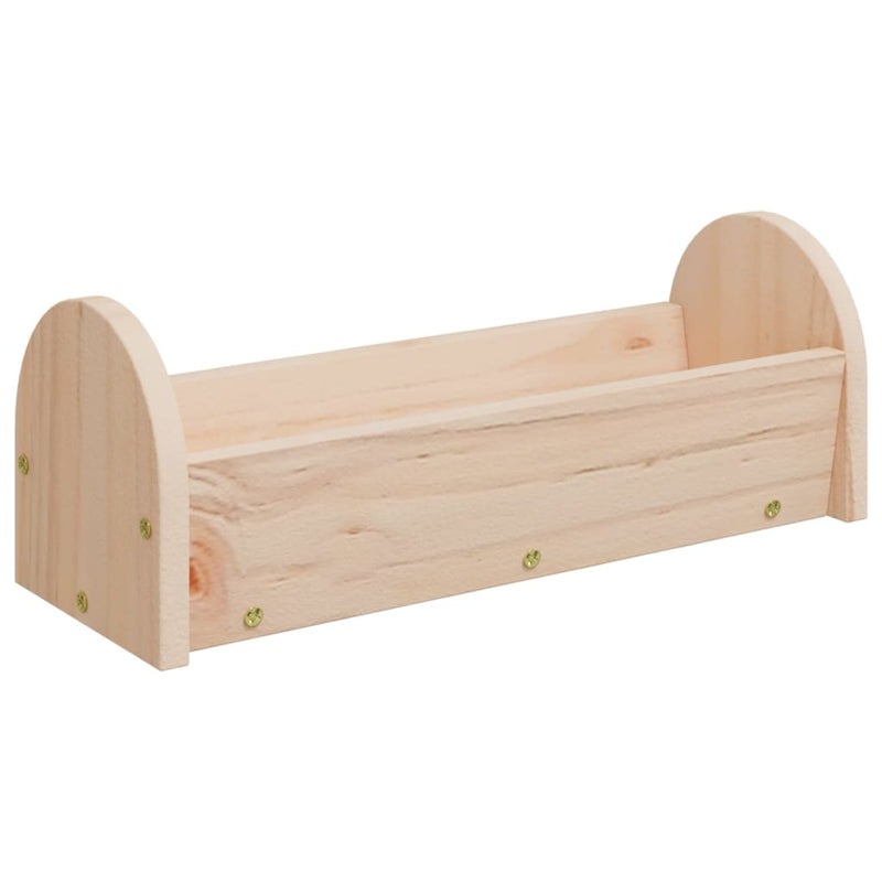 Load image into Gallery viewer, Vidaxl hooiruif voor konijnen 28x10x10 cm massief vurenhout
