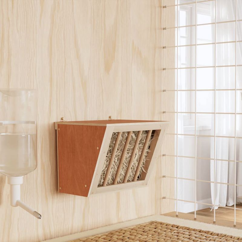 Load image into Gallery viewer, Vidaxl hooiruif voor konijnen 25x18,5x20,5 cm massief vurenhout
