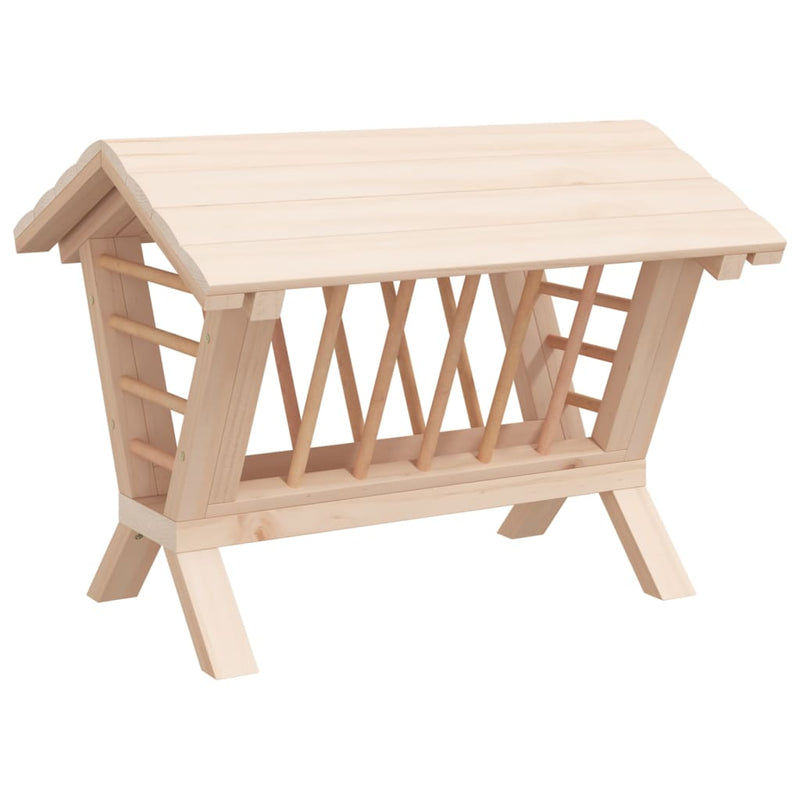 Load image into Gallery viewer, Vidaxl hooiruif voor konijnen 44x33x33 cm massief vurenhout
