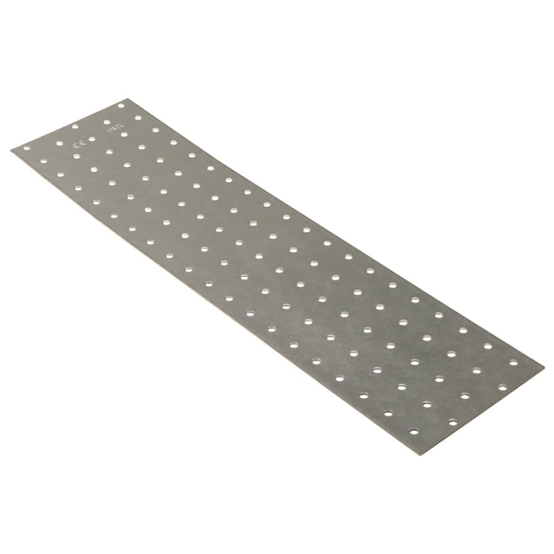 Load image into Gallery viewer, Vidaxl platen geperforeerd 20 st 2 mm 400x100 mm gegalvaniseerd staal
