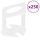 Vidaxl nivelleerklemmen voor tegels 250 st 1 mm