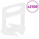 Vidaxl nivelleerklemmen voor tegels 2500 st 3 mm