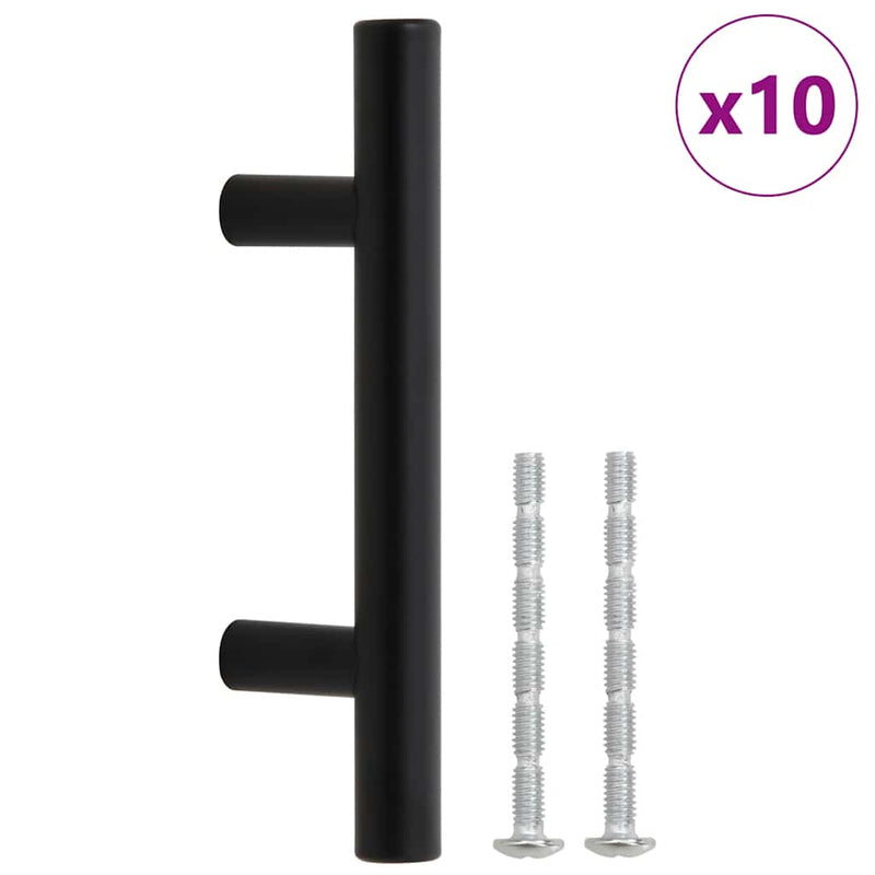 Load image into Gallery viewer, Vidaxl handvatten 10 st hartafstand 64 mm totale lengte 100 mm zwart
