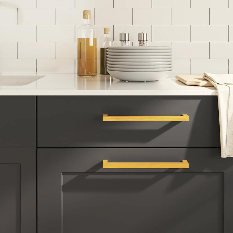 Load image into Gallery viewer, Vidaxl handvatten 5 st 224 mm roestvrij staal goudkleurig
