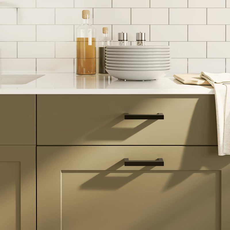 Load image into Gallery viewer, Vidaxl handvatten 10 st 96 mm roestvrij staal zwart
