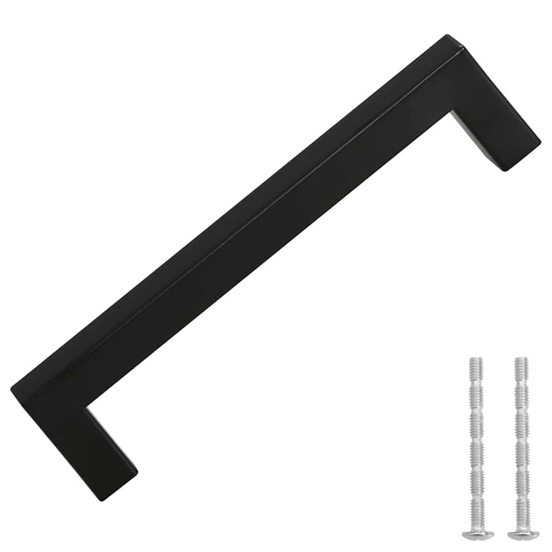 Load image into Gallery viewer, VidaXL Handvatten 10 st 128 mm roestvrij staal zwart
