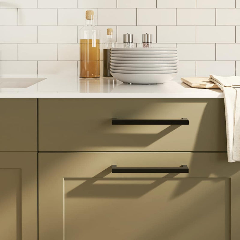 Load image into Gallery viewer, Vidaxl handvatten 5 st 192 mm roestvrij staal zwart
