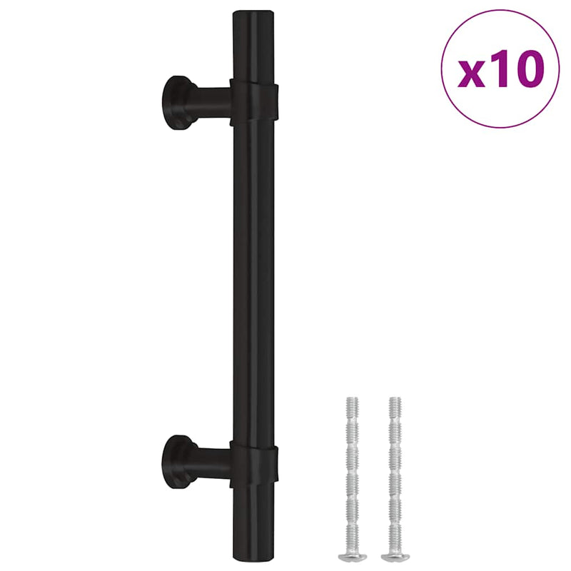 Load image into Gallery viewer, Vidaxl handvatten 10 st 96 mm roestvrij staal zwart
